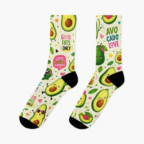 Item preview, Cute Avocado love Pattern  Seamless Pattern Fruit Print designed and sold by Aramdesing.