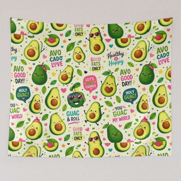 Item preview, Cute Avocado love Pattern  Seamless Pattern Fruit Print designed and sold by Aramdesing.