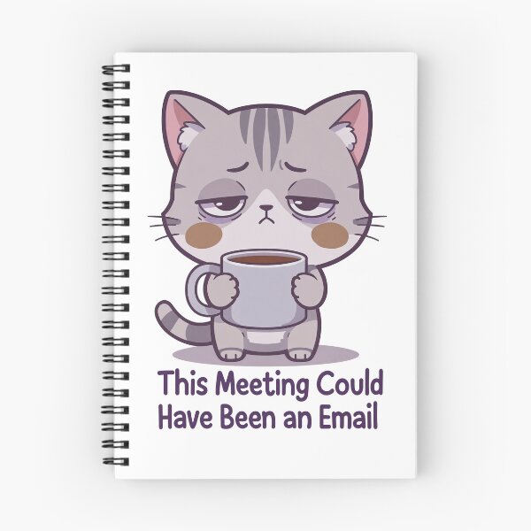Item preview, Monday Mood Cat | Tired Chibi Kitten with Coffee | Kawaii Relatable Art designed and sold by MurkCraft.