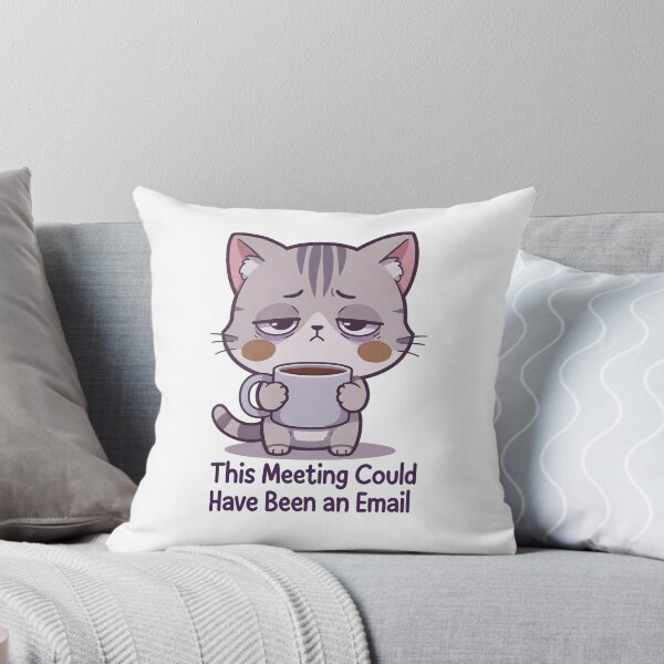 Item preview, Monday Mood Cat | Tired Chibi Kitten with Coffee | Kawaii Relatable Art designed and sold by MurkCraft.