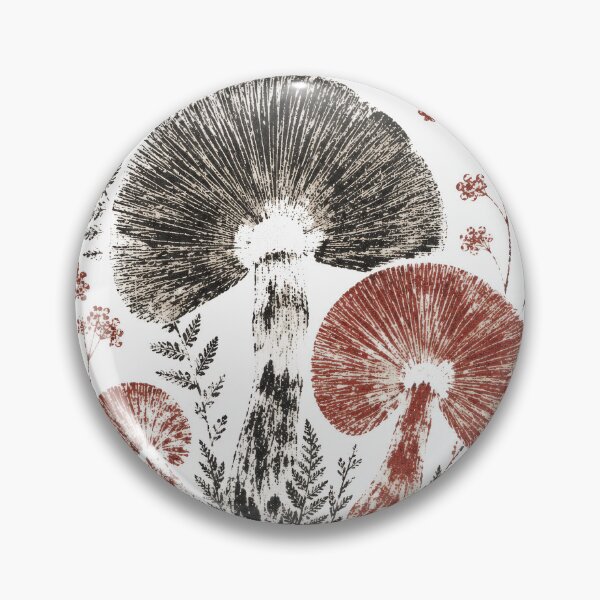 Item preview, Mushroom Spore Print Art Botanical Ink Wall Print designed and sold by ForageKitchen.