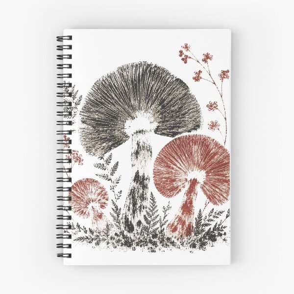 Item preview, Mushroom Spore Print Art Botanical Ink Wall Print designed and sold by ForageKitchen.