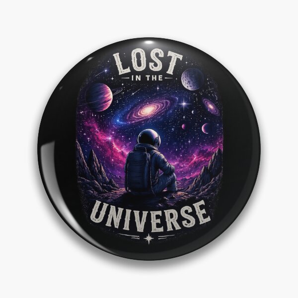 Item preview, Lost In The Universe Astronaut Vintage Space designed and sold by AmongWorld.