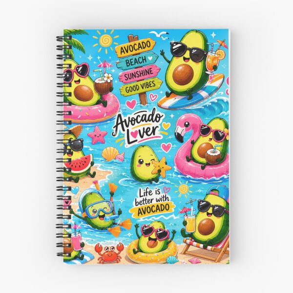 Item preview, Summer Cute Avocado love Pattern  Seamless Pattern Fruit Print designed and sold by Aramdesing.