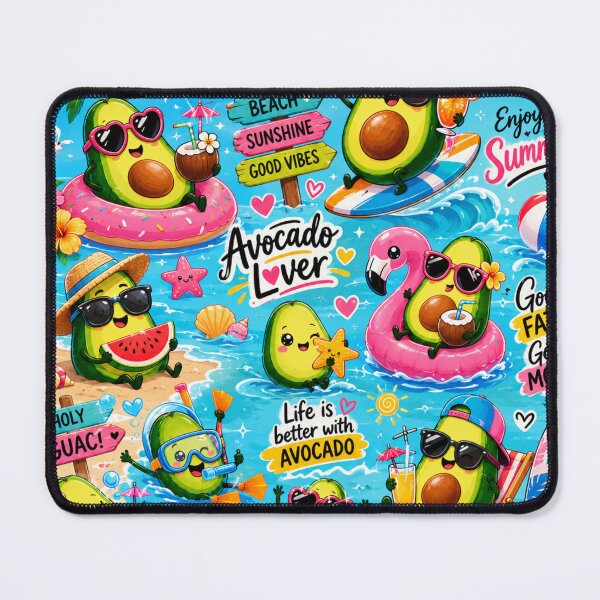 Item preview, Summer Cute Avocado love Pattern Seamless Pattern Fruit Print designed and sold by Aramdesing.