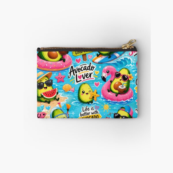 Item preview, Summer Cute Avocado love Pattern  Seamless Pattern Fruit Print designed and sold by Aramdesing.