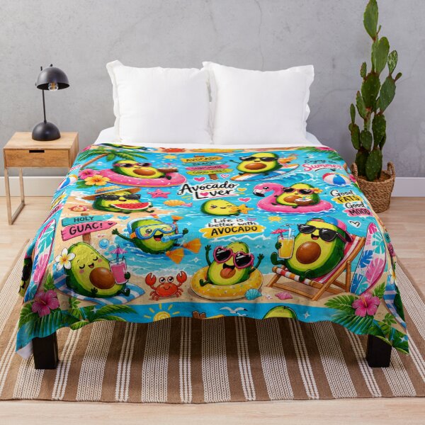 Item preview, Summer Cute Avocado love Pattern Seamless Pattern Fruit Print designed and sold by Aramdesing.