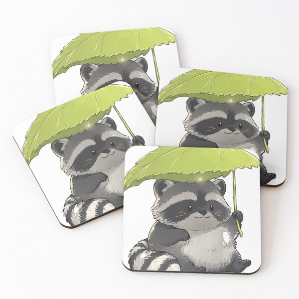 Item preview, Raccoon with Leaf designed and sold by pumsquare.