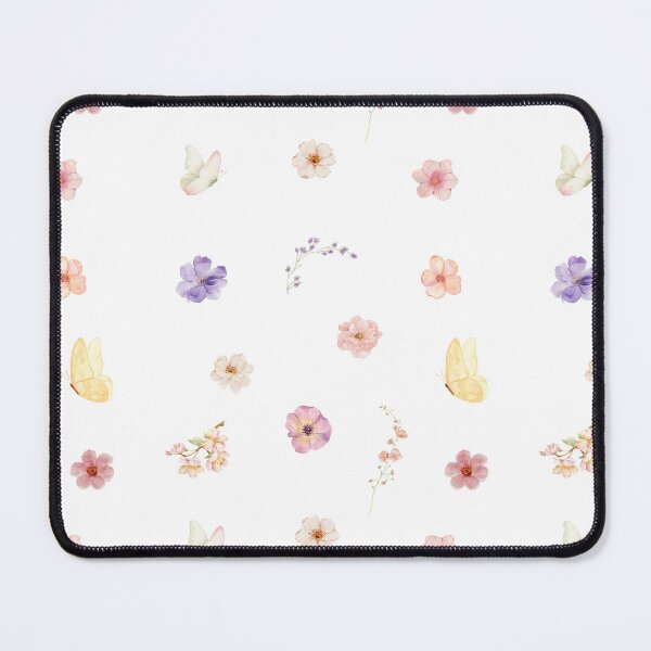 Item preview, Vintage Watercolor Flowers and Butterflies Pattern designed and sold by mug&more station.