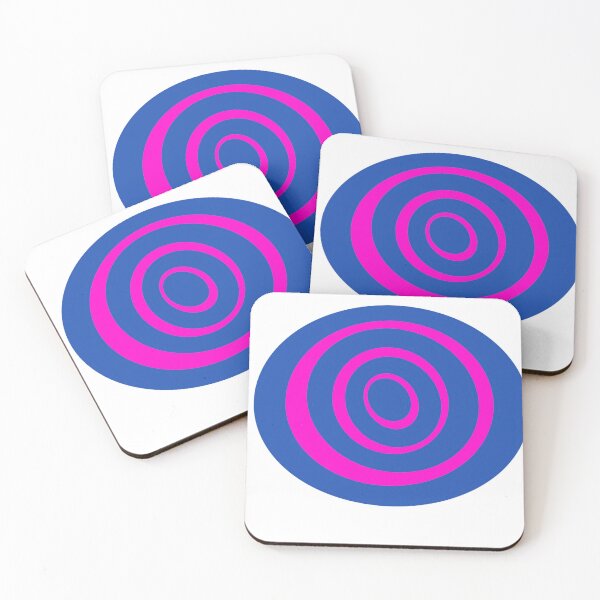 Item preview, Blue pink psychedelic circle pattern designed and sold by robertart77.