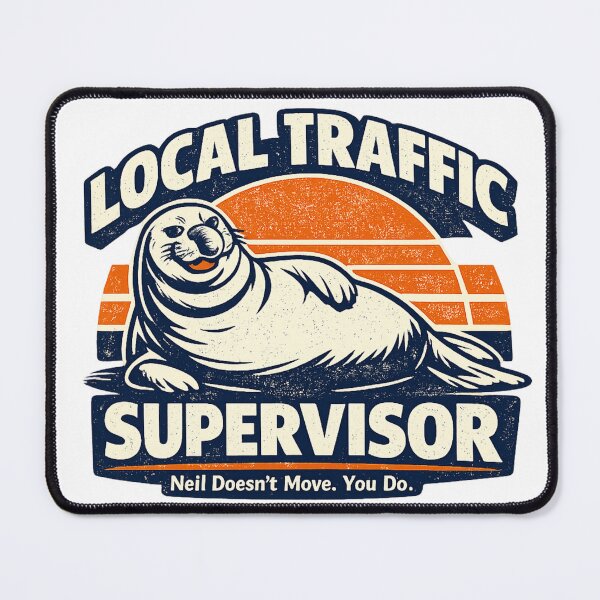 Item preview, Neil the seal inspired designed and sold by designbyuzi.