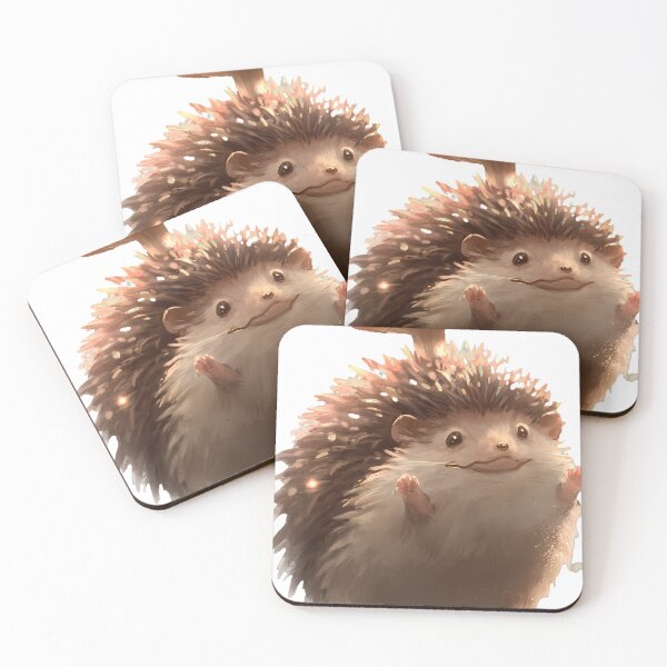 Item preview, Hedgehog with Leaf Hat designed and sold by pumsquare.