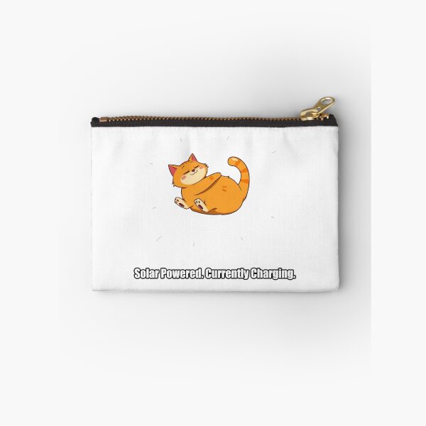 Item preview, Orange Cat - Solar Powered Currently Charging - Funny Sunbathing Cat Gift designed and sold by pawdrops.
