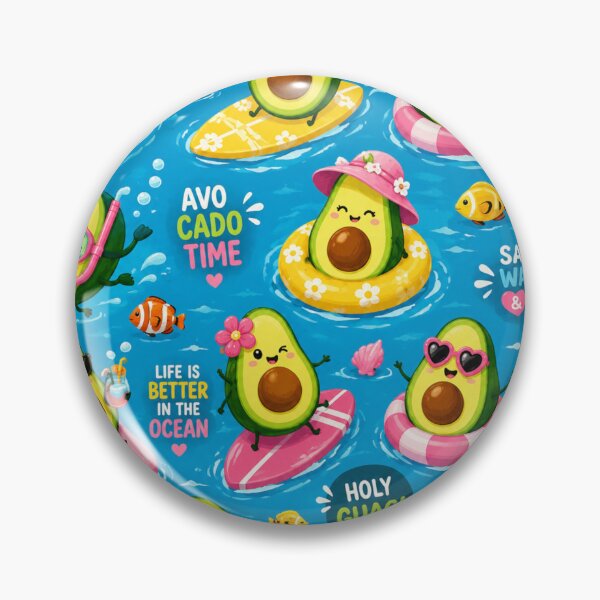 Item preview, Summer Cute Avocado love Pattern  Seamless Pattern Fruit Print designed and sold by Aramdesing.