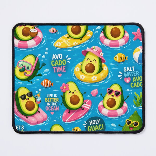 Item preview, Summer Cute Avocado love Pattern  Seamless Pattern Fruit Print designed and sold by Aramdesing.