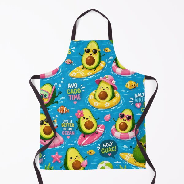 Item preview, Summer Cute Avocado love Pattern  Seamless Pattern Fruit Print designed and sold by Aramdesing.
