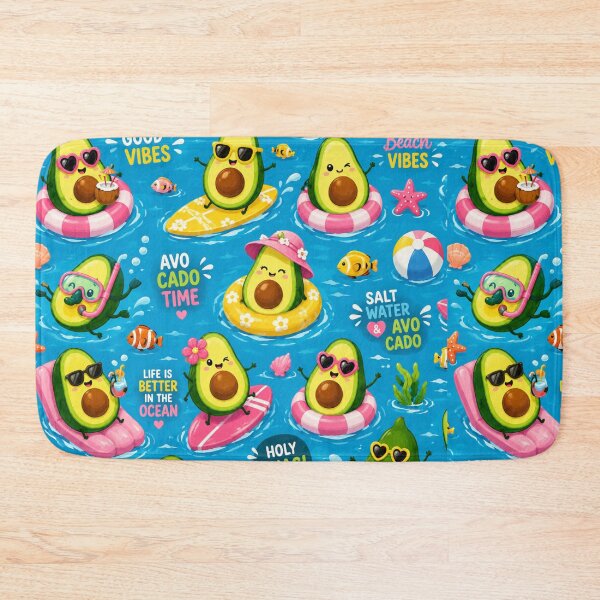 Item preview, Summer Cute Avocado love Pattern  Seamless Pattern Fruit Print designed and sold by Aramdesing.