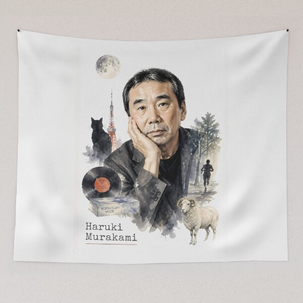 Item preview, Haruki Murakami designed and sold by Sarcastic designs.