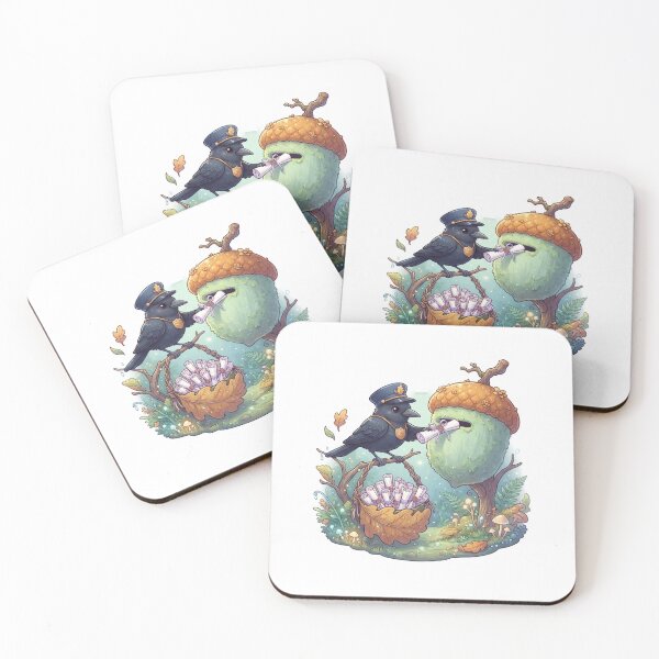 Item preview, Bluebird and Acorn Woodland designed and sold by InkPixell.
