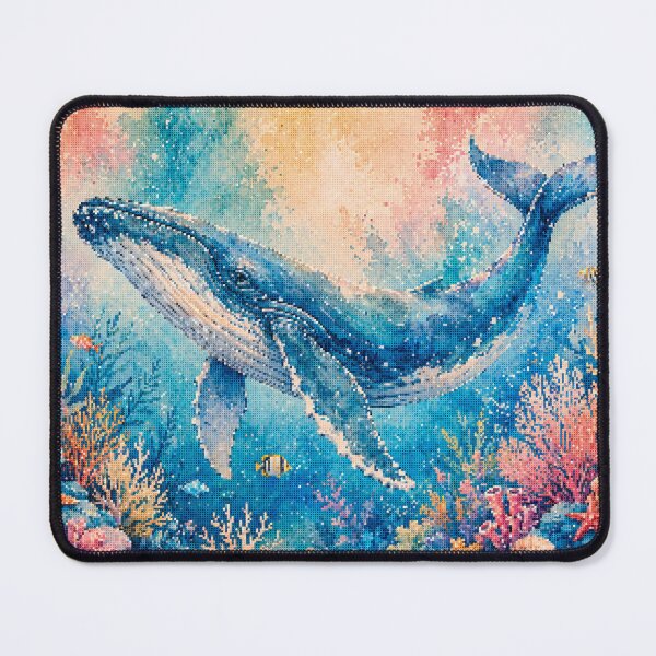 Item preview, Majestic Humpback Whale Geometric Style Ocean Art designed and sold by A-C-G.