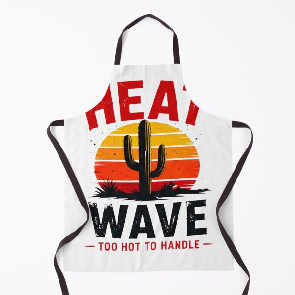 Item preview, Heat Wave Too Hot To Handle Retro Summer Desert Cactus T-Shirt designed and sold by novaduman.