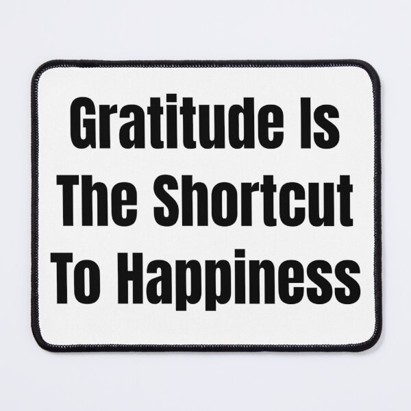 Item preview, La gratitud es el atajo a la felicidad (Texto negro) designed and sold by QuoteeApparel.