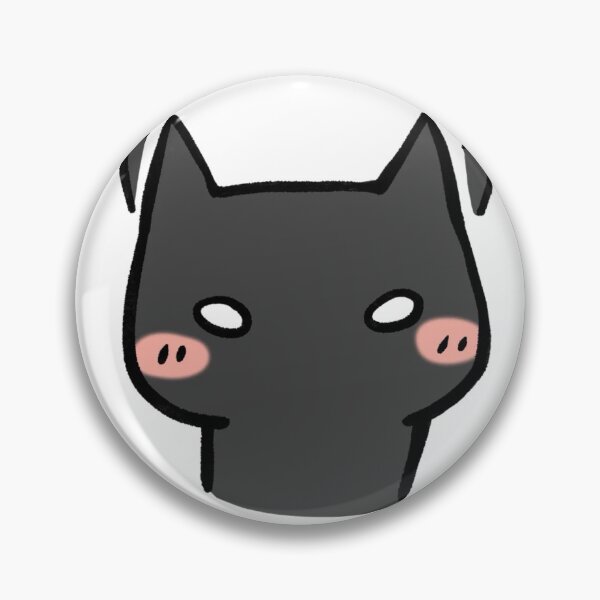 Item preview, Cute Blushing Black Cat Face designed and sold by AllenReynolds.