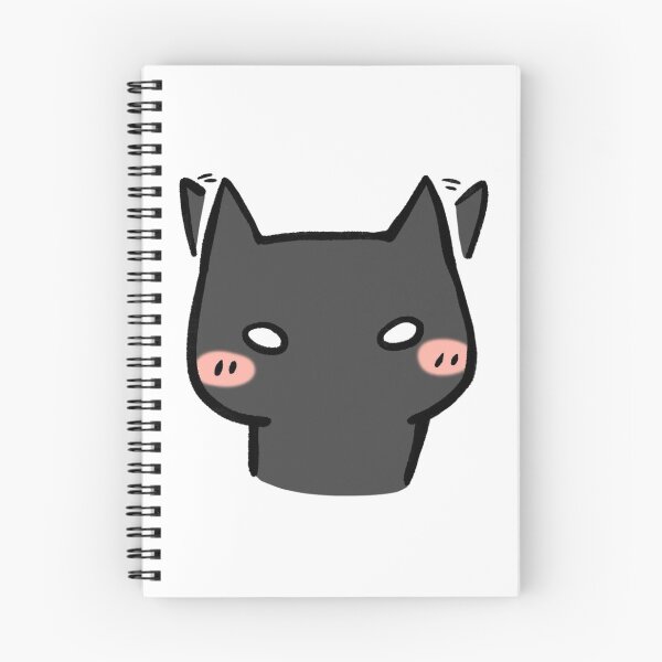 Item preview, Cute Blushing Black Cat Face designed and sold by AllenReynolds.