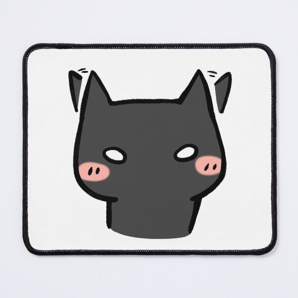 Item preview, Cute Blushing Black Cat Face designed and sold by AllenReynolds.