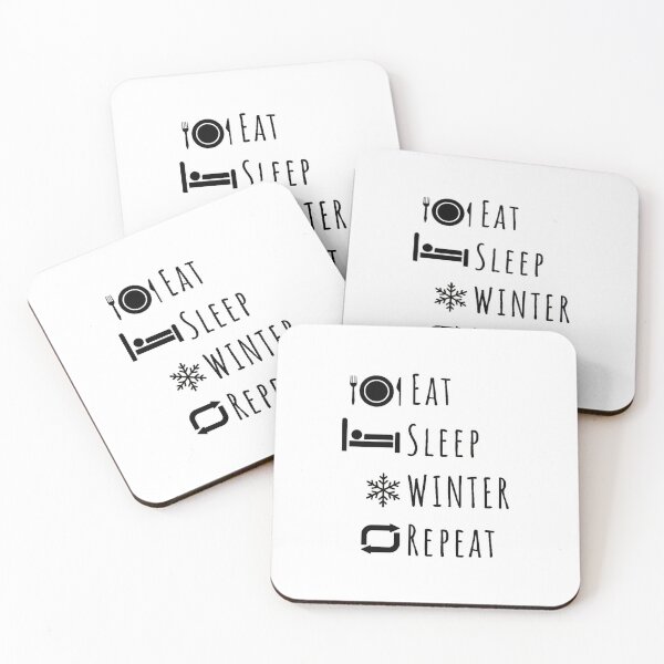 Item preview, Eat, Sleep, Winter, Repeat designed and sold by DixieGirlStudio.