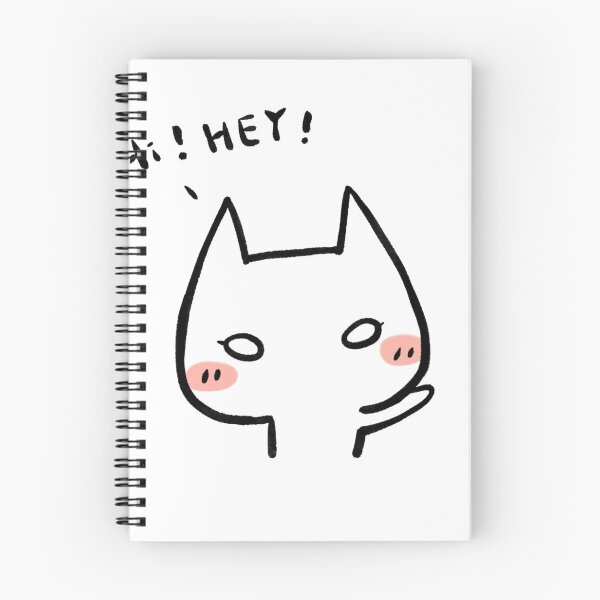 Item preview, Hi Hey Cute Cat Doodle designed and sold by AllenReynolds.