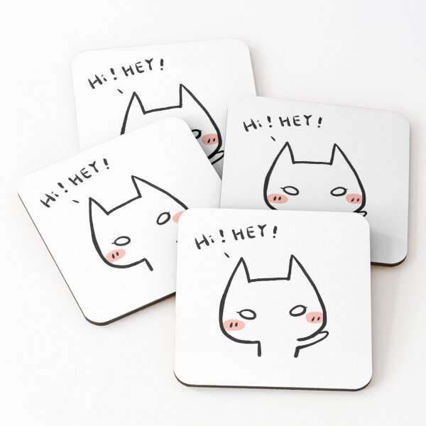 Item preview, Hi Hey Cute Cat Doodle designed and sold by AllenReynolds.