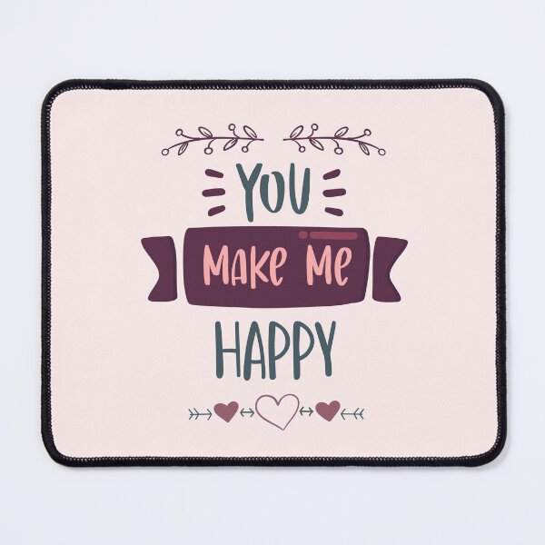 Item preview, Romantic Pastel You Make Me Happy Illustration designed and sold by Novalineastudio.