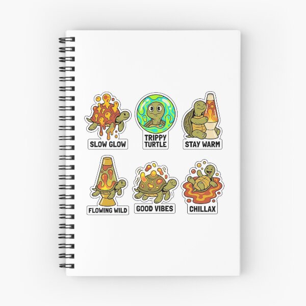 Item preview, Retro Turtle Lava Lamp Sticker Pack - Vintage Light & Glow Puns designed and sold by SimpleP.