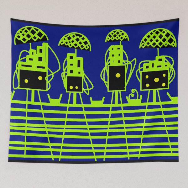 Item preview, Renewable Energy Robot I Neon Color I doodle designed and sold by French Papyrus Studio.
