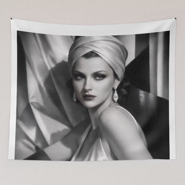 Item preview, Wall Art - Postcard - Poster: Vintage Glamour in Satin Elegance designed and sold by ForeverPrintsOK.