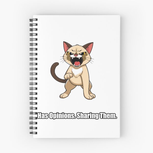 Item preview, Siamese Cat - Has Opinions Sharing Them - Funny Cat Gift designed and sold by pawdrops.