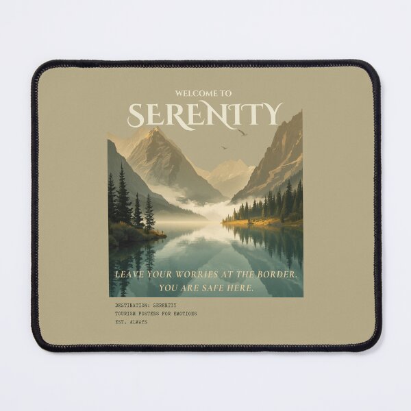 Item preview, Welcome To Serenity Vintage Emotional Tourism Travel Poster designed and sold by KaBaRen.