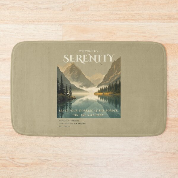 Item preview, Welcome To Serenity Vintage Emotional Tourism Travel Poster designed and sold by KaBaRen.