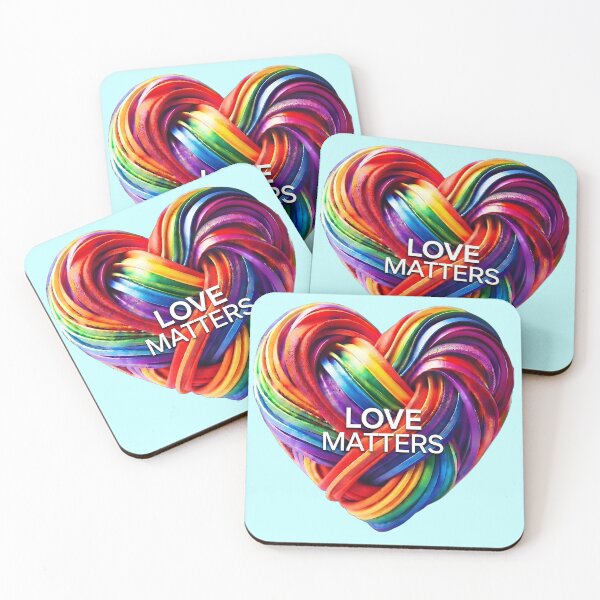 Item preview, Love Matters - Vibrant Rainbow Heart Graphic designed and sold by ToxicInkArt.