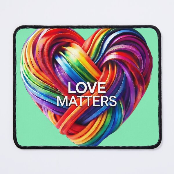Item preview, Love Matters - Vibrant Rainbow Heart Graphic designed and sold by ToxicInkArt.