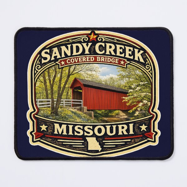 Item preview, Sandy Creek Covered Bridge Rustic designed and sold by gotucoveredart.