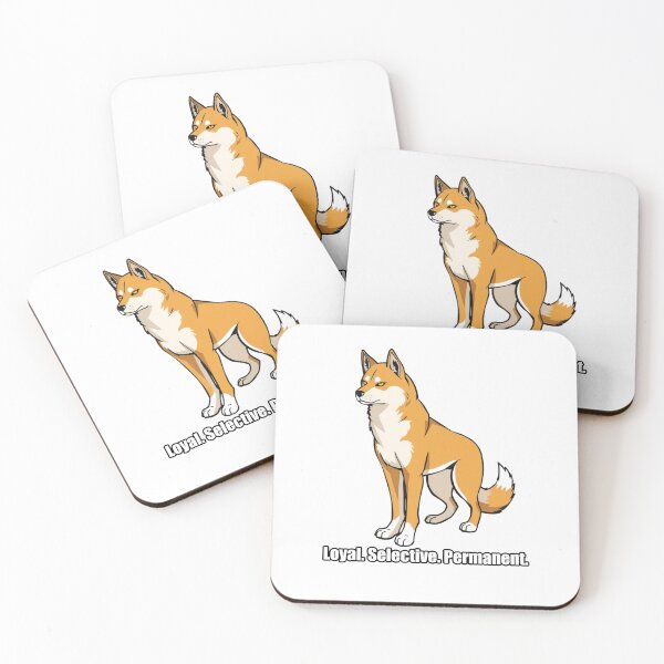 Aperçu de l'œuvre Akita - Loyal Selective Permanent - Funny Akita Gift créée et vendue par pawdrops.