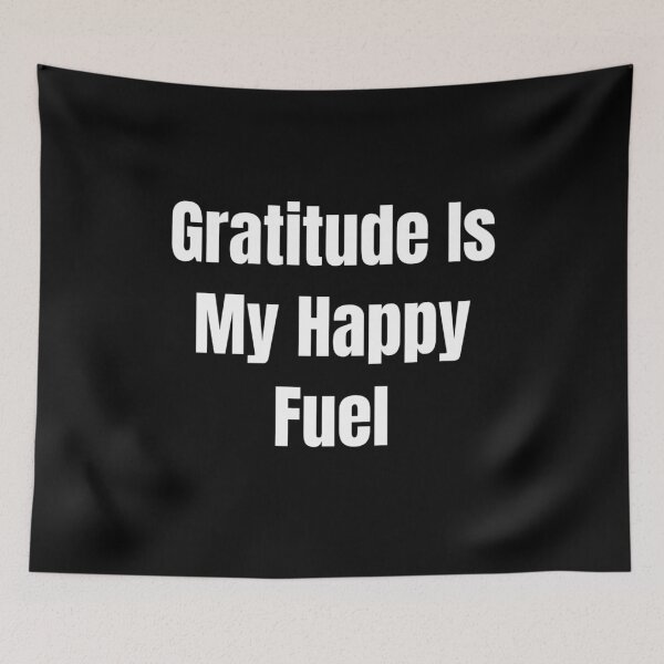 Item preview, La gratitud es mi combustible para la felicidad (Texto blanco) designed and sold by QuoteeApparel.