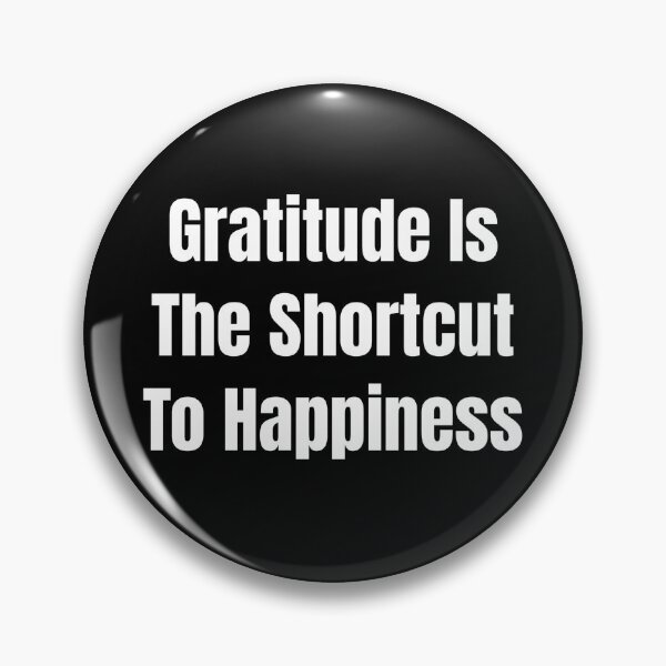 Item preview, Gratitude Is The Shortcut To Happiness (White Text) designed and sold by QuoteeApparel.