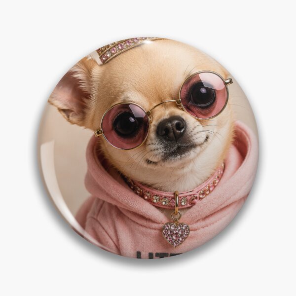 Item preview, Little But Fierce Princess Chihuahua Hoodie Design designed and sold by BagFactoryUK.