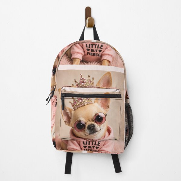 Item preview, Little But Fierce Princess Chihuahua Hoodie Design designed and sold by BagFactoryUK.
