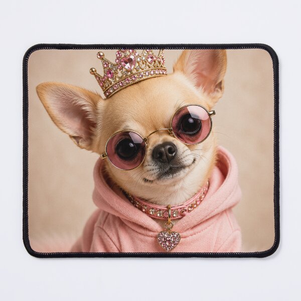 Item preview, Little But Fierce Princess Chihuahua Hoodie Design designed and sold by BagFactoryUK.
