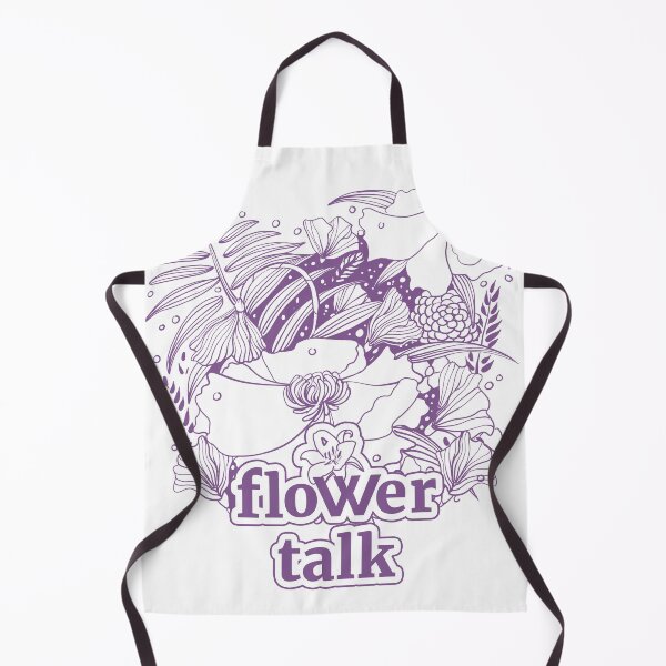 Item preview, Flower Talk Floral Line Art Typography Vector Illustration designed and sold by phsycartwork.
