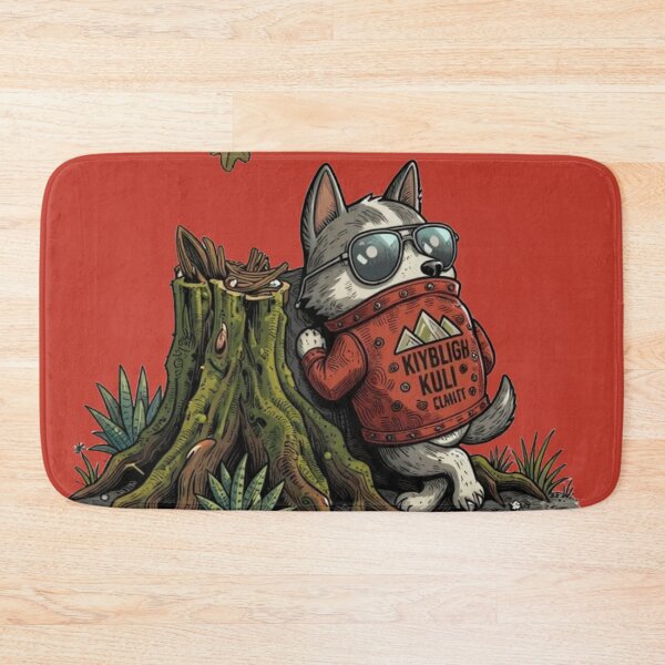 Item preview, The Cool Trailblazer: Adventurous Husky Wilderness Art designed and sold by BLUESKY11a.